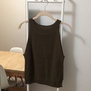 Sweater tank top